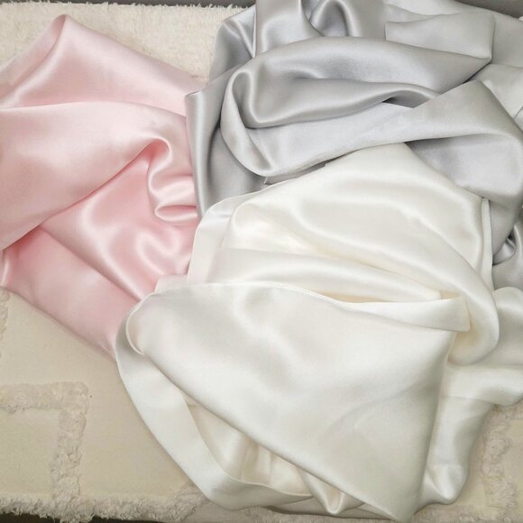 NEW The Golden Arch 100% Silk 22 Momme Pillowcase Pink, Size F - Picture 3 of 14